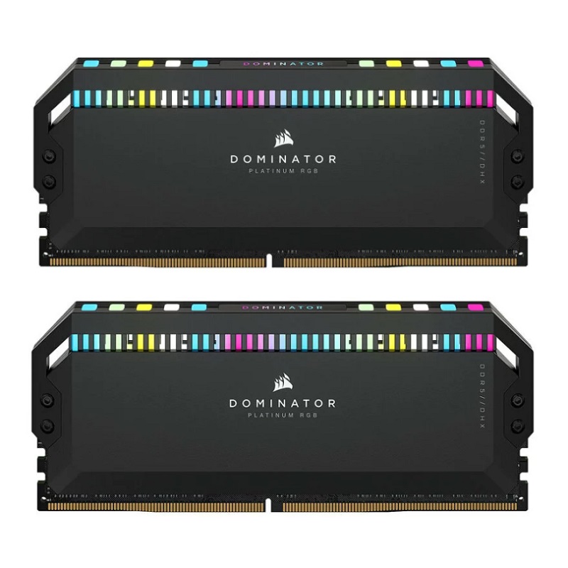 رم دسکتاپ Corsair مدل 64GB(32GBx2) 5600 Dominator Platinum RGB BLACK-CL40