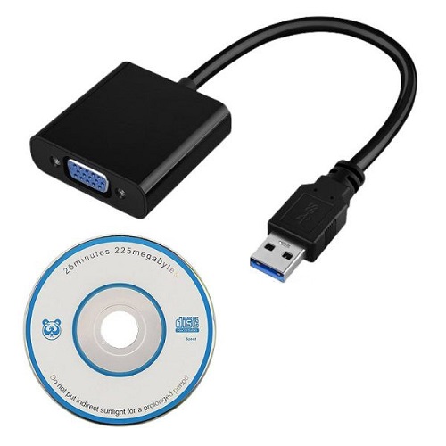تبدیل USB3.0 to VGA به همراه سی دی درایور