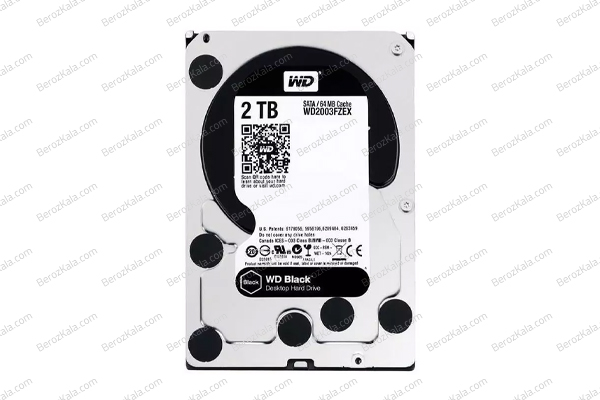 هارددیسک اینترنال وسترن دیجیتال مدل Black WD2003FZEX ظرفیت 2 ترابایت