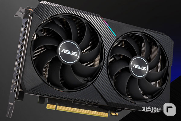 کارت گرافیک ایسوس DUAL RTX 3060 TI V2 O8G MINI