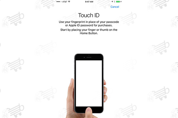 تنظیمات گوشی ایفون touch id