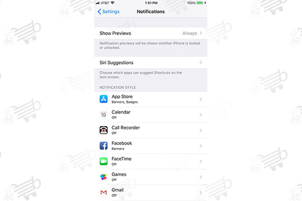 آموزش تنظیمات بخش Notification گوشی ایفون