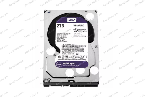 هارددیسک اینترنال وسترن دیجیتال 2TB مدل Purple WD