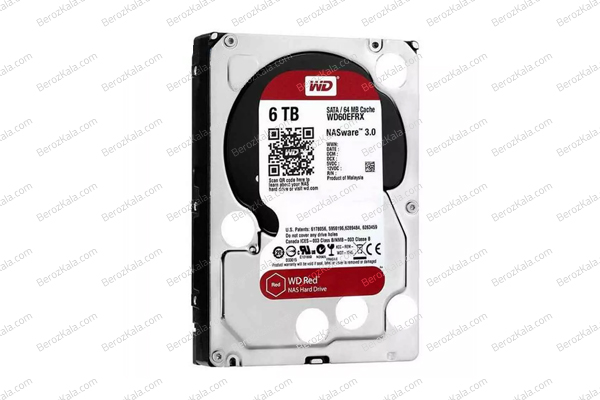 هارددیسک اینترنال وسترن دیجیتال مدل Red ظرفیت 6 ترابایت
