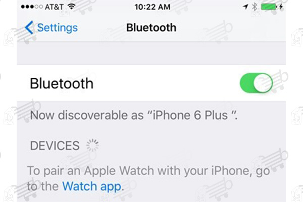 تنظیمات گوشی آیفون در Bluetooth