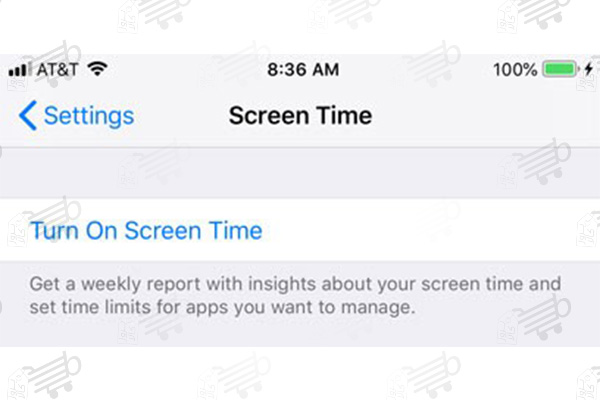 تنظیمات Screen Time گوشی آیفون