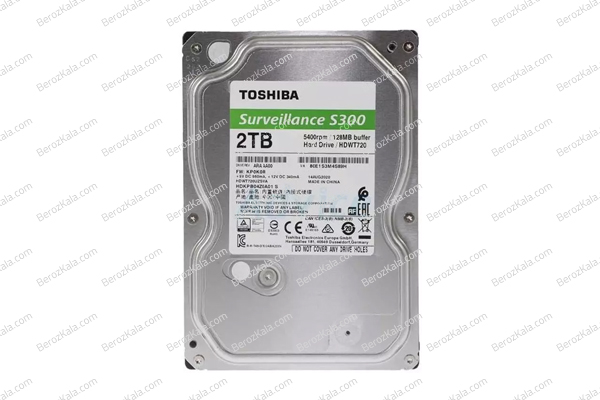 هارد اینترنال ۲ ترابایت Toshiba مدل Surveillance S300