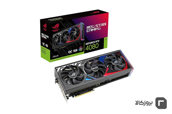 کارت گرافیک ایسوس ROG Strix GeForce RTX 4080 16GB GDDR6X