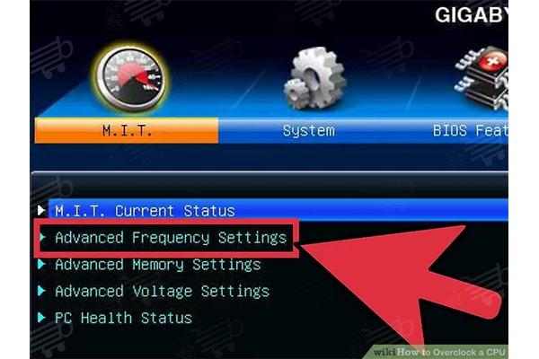 روش اورکلاک cpu