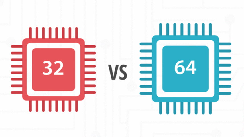 تفاوت پردازنده‌های 32 بیتی و 64 بیتی