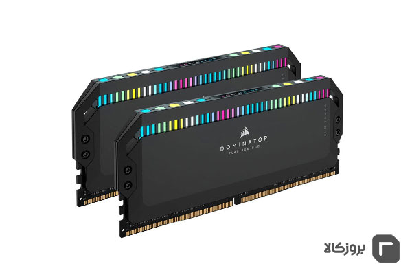 رم کورسیر DOMINATOR PLATINUM RGB 32GB 16GBx2 5200MHz CL40 DDR5