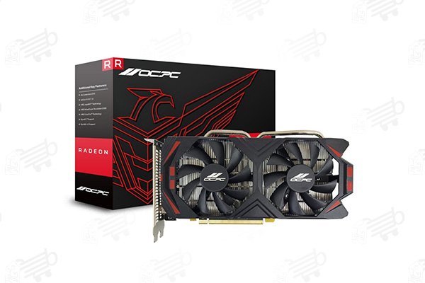 کارت گرافیک او سی پی سی مدل RX 580 GDDR5 ظرفیت 8 گیگابایت