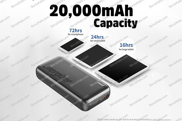 پاوربانک انرجایزر مدل UE20070PQ ظرفیت 20000mAh