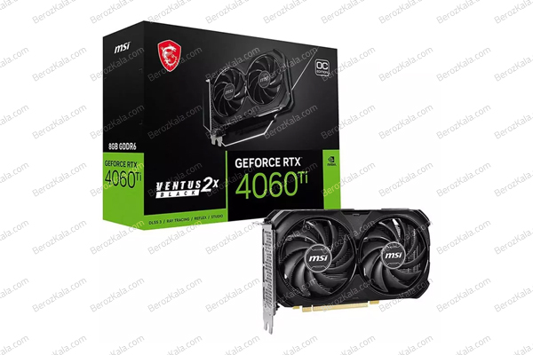 کارت گرافیک ام اس آی مدل GeForce RTX 4060 Ti VENTUS 2X BLACK 8G OC