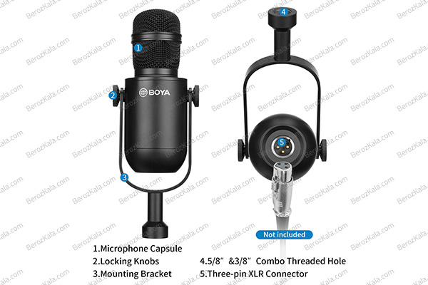 میکروفون استودیویی بویا Boya BY-DM500 Microphone