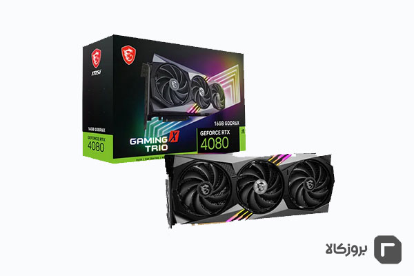 کارت گرافیک ام اس ای مدل MSI GeForce RTX 4080 GAMING X TRIO 16G GDDR6X