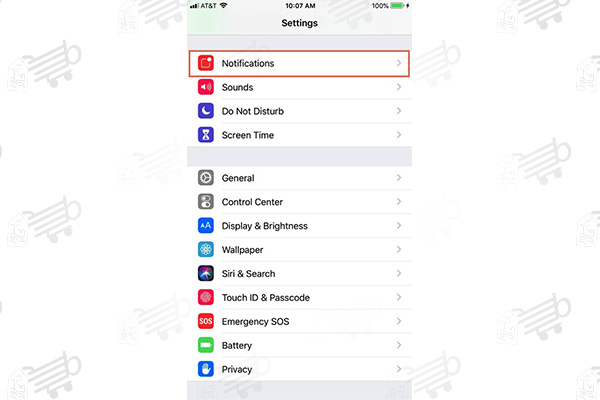 تنظیمات بخش Notification گوشی ایفون