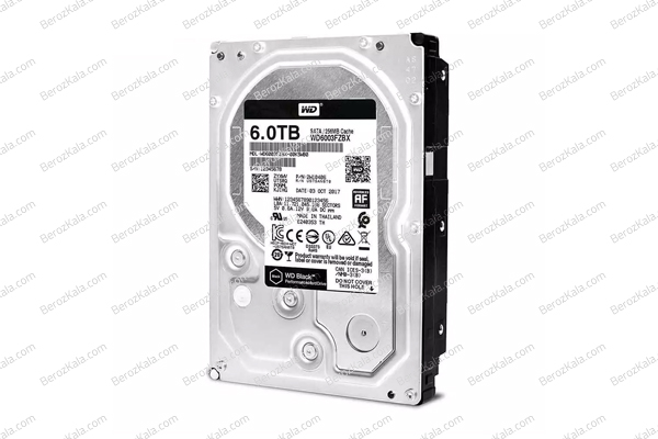 هارددیسک اینترنال وسترن دیجیتال مدل Black WD6003FZBX ظرفیت 6 ترابایت