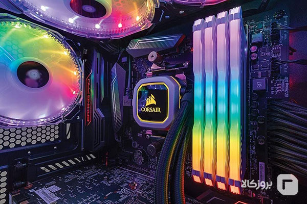 رم دسکتاپ DDR4 کورسیر 3200MHz مدل CORSAIR VENGEANCE RGB RS ظرفیت 16 گیگابایت