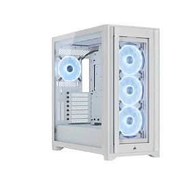 کیس کامپیوتر کورسیر مدل iCUE 5000X RGB QL Edition WHITE