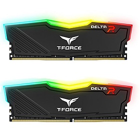 رم کامپیوتر DDR4 دو کاناله 3600 مگاهرتز CL18 تیم گروپ مدل DELTA RGB ظرفیت 16 گیگابایت