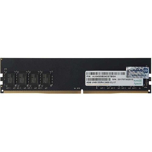 رم دسکتاپ اپیسر مدل DDR4 تک کاناله 2400MHz ظرفیت 4 گیگابایت