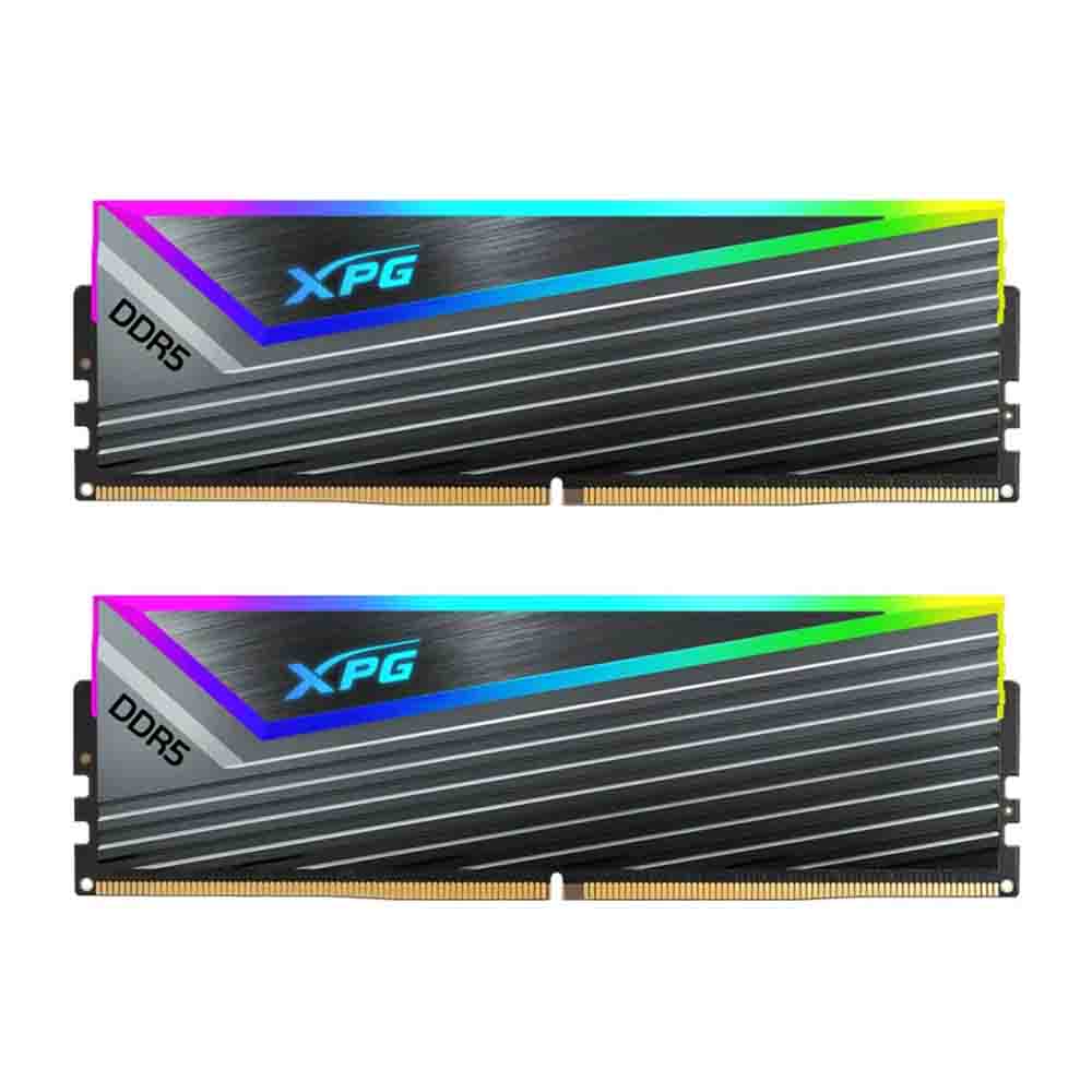 رم کامپیوتر DDR5 دو کاناله 6000 مگاهرتز CL40 ای دیتا ایکس پی جی مدل XPG CASTER RGB DRAM MODULE 32GB