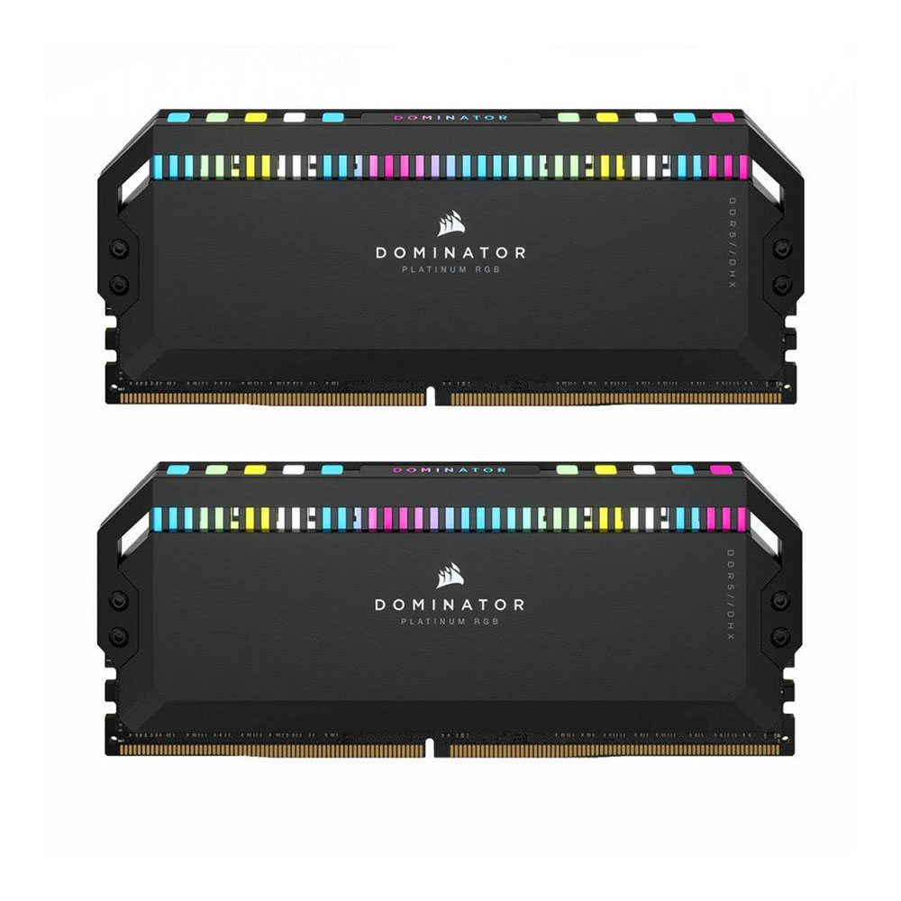 رم دسکتاپ کورسیر DDR5 دو کاناله 6400 مگاهرتز مدل DOMINATOR PLATINUM RGB ظرفیت 64 گیگابایت