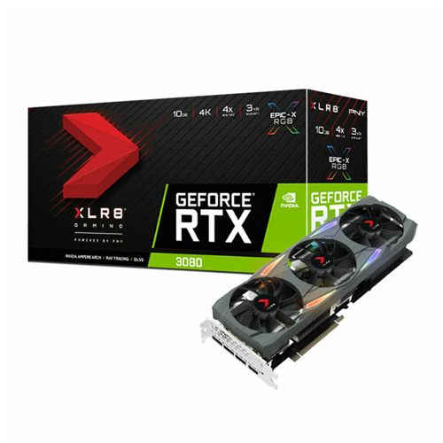 کارت گرافیک پی ان وای RTX 3080 10GB XLR8 Gaming UPRISING EPIC-X RGB
