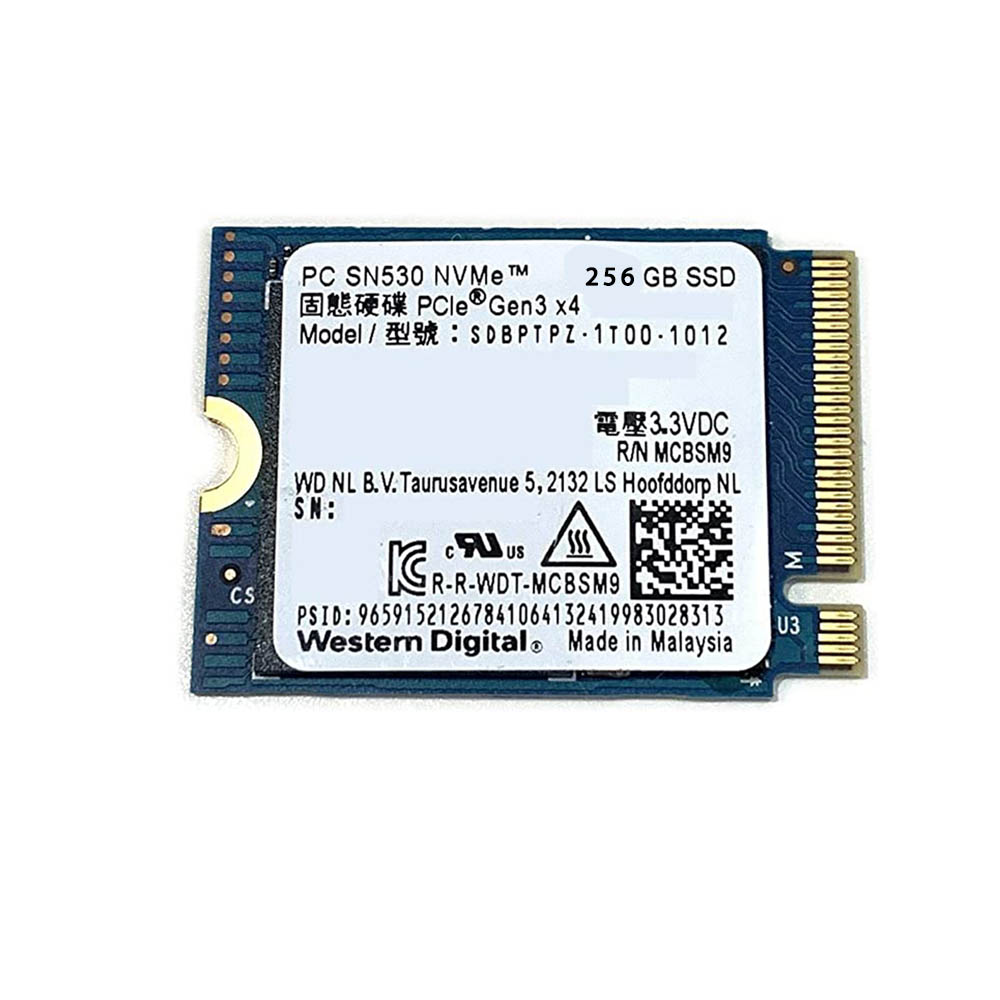 حافظه SSD اینترنال 256 گیگابایت Western digital sn530 - استوک