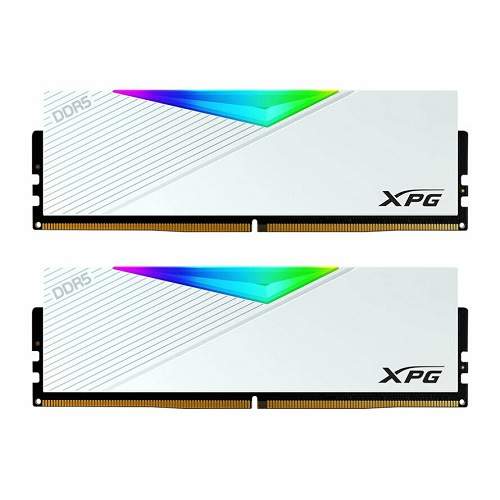 رم ای دیتا  Lancer RGB White 32GB 16GBx2 5200MHz CL38 DDR5