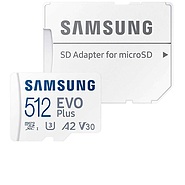 کارت حافظه MicroSDXC سامسونگ مدل Samsung EVO Plus UHS-I U3 V30 A2 ظرفیت 512 گیگابایت