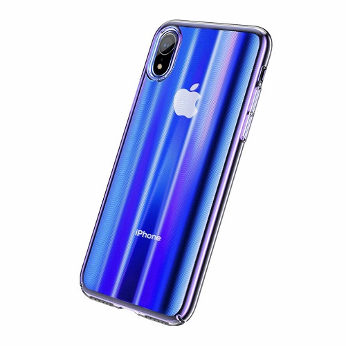 قاب لیزری رنگین کمانی بیسوس آیفون Apple iPhone XS Max Baseus Aurora Case WIAPIPH65