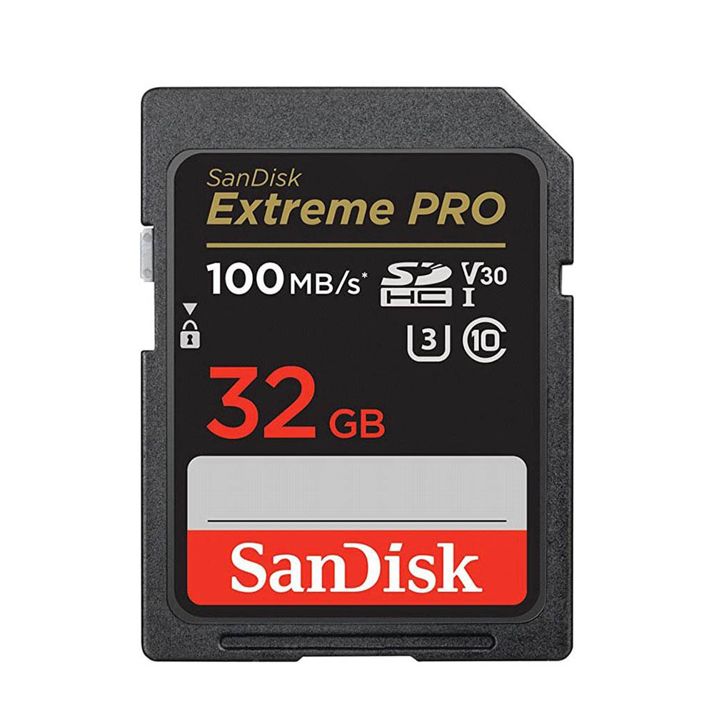 کارت حافظه سندیسک مدل SanDisk 32GB Extreme Pro 100MB/s SDHC UHS-I 