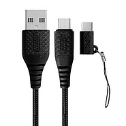 کابل تبدیل USB به Micro USB و Type-C بیاند BA-305