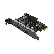 هاب USB3.0 پنج پورت PCI-E اوریکو مدل PVU3-5O2I-V1