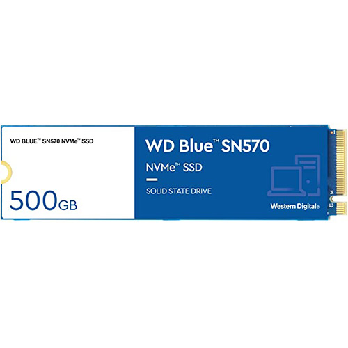 حافظه SSD وسترن دیجیتال مدل BLUE SN570 تک شیار ظرفیت 500گیگابایت