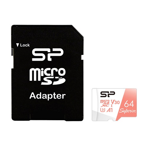 کارت حافظه microSDXC سیلیکون پاور مدل Superior کلاس 10 استاندارد UHS-I U3 سرعت 100MBps ظرفیت 64 گیگا