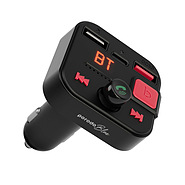 شارژر فندکی فست شارژ و پخش کننده بلوتوث پرودو مدل PB-FM2CWT-BK
