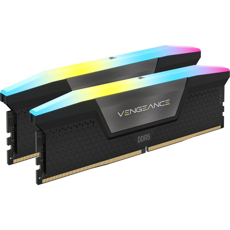 رم دسکتاپ کورسیر مدل corsair VENGEANCE RGB 96GB (2x48GB) DDR5 5200MHz CL38