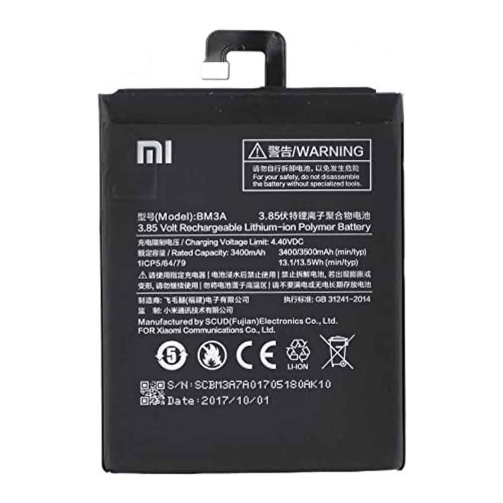 باتری گوشی شیائومی مناسب برای Xiaomi Mi Note 3 - BM3A