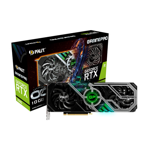 کارت گرافیک پلیت GeForce RTX 3080 GamingPro OC ظرفیت 10 گیگابایت