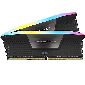 رم دسکتاپ DDR5 کورسیر 7200MHz مدل CORSAIR VENGEANCE RGB Black ظرفیت 2×16 گیگابایت