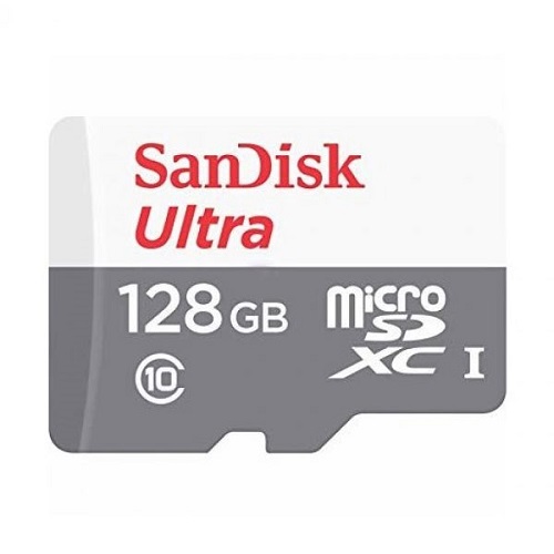 کارت حافظه microSDXC سن دیسک مدل Ultra کلاس ۱۰ استاندارد UHS-I U1 سرعت ۱۰۰MBps ظرفیت ۱۲۸ گیگابایت