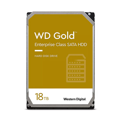 هارد دیسک اینترنال وسترن دیجیتال مدل  WD GOLD ظرفیت 18 ترابایت