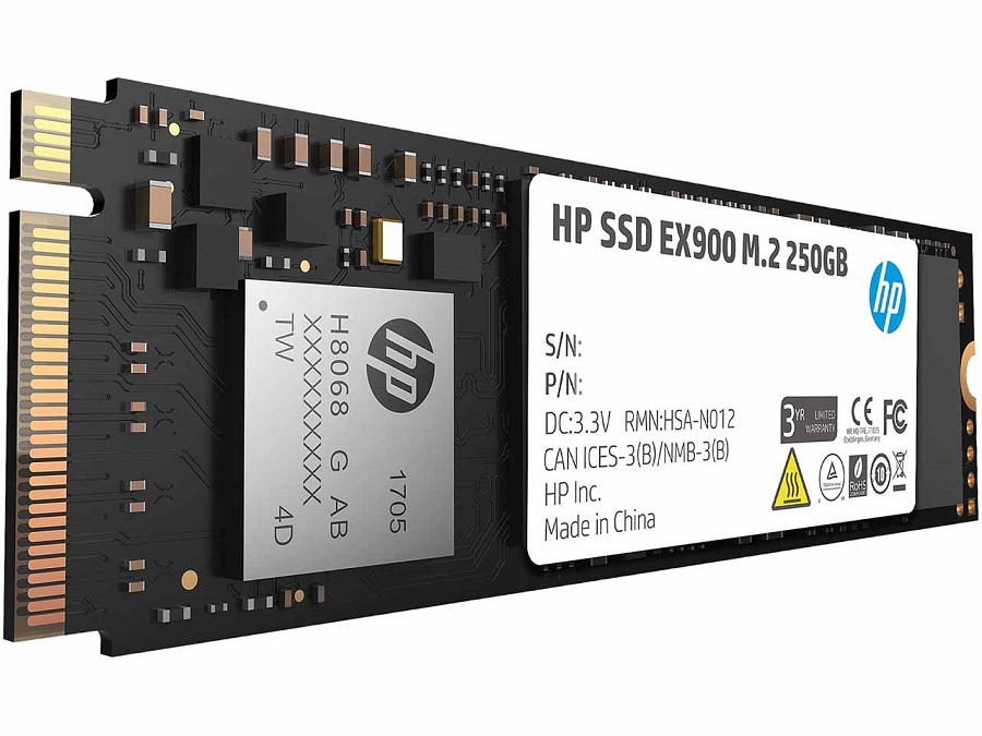اس اس دی اینترنال M.2 NVMe اچ پی مدل HP EX900 ظرفیت 250 گیگابایت