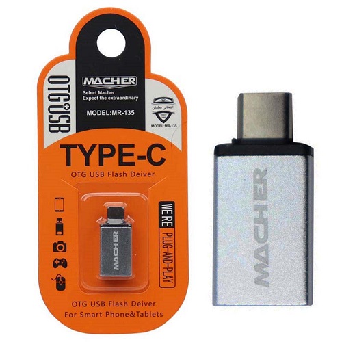 تبدیل MICRO OTG به USB فلزی مچر مدل MR-129