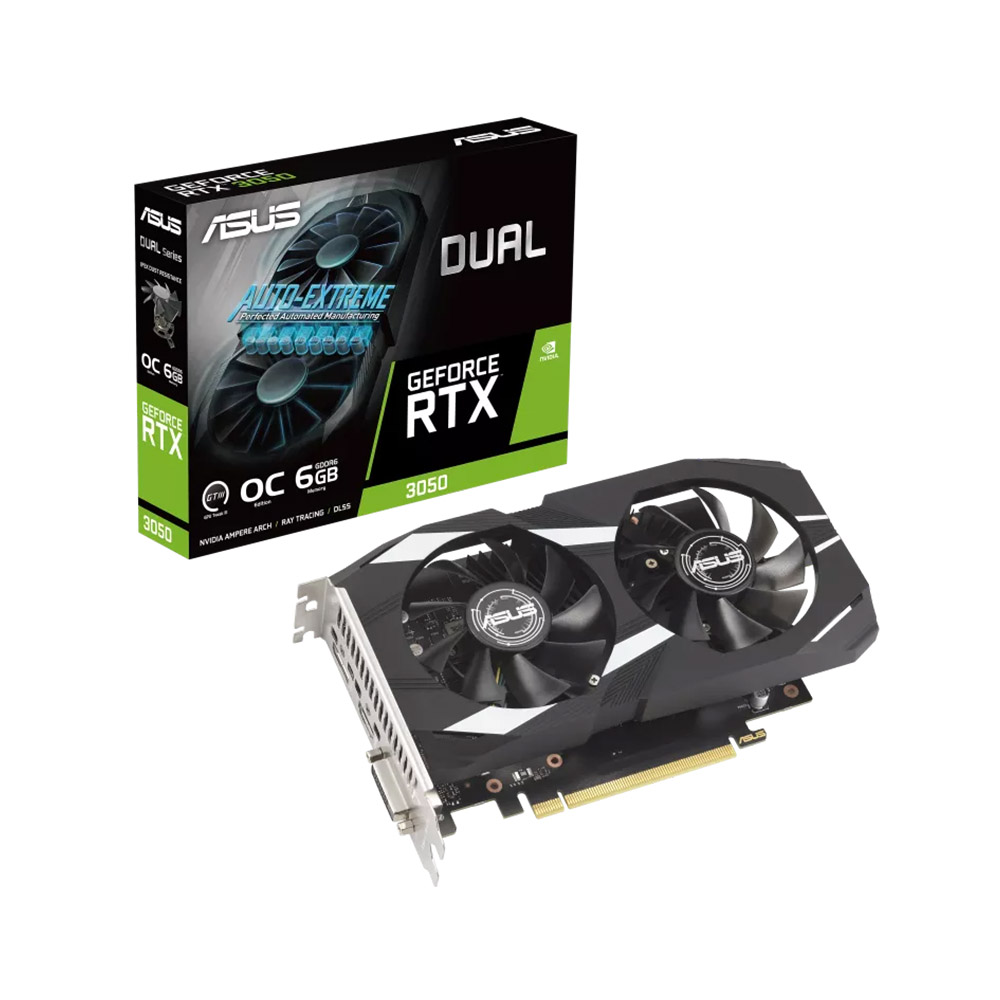 کارت گرافیک گیمینگ ایسوس مدل Dual GeForce RTX 3050 OC Edition 6GB GDDR6 ظرفیت 6 گیگابایت