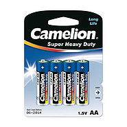 پک ۴ تایی کارتی باتری قلمی Camelion Super Heavy Duty R6P AA