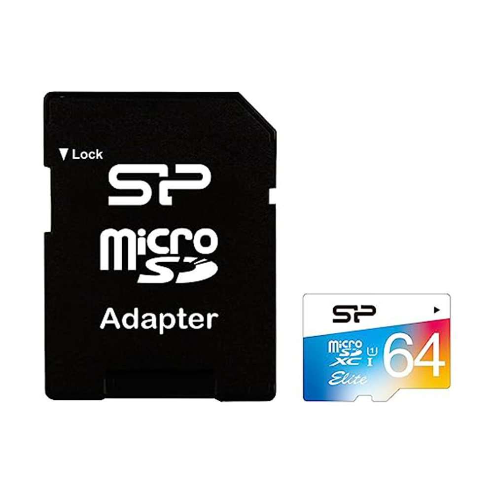 کارت حافظه سیلیکون پاور مدل SP Elite microSDXC UHS-I 64GB 100MB